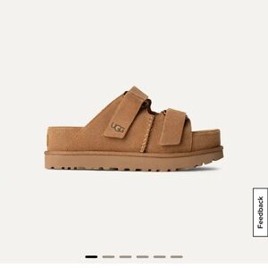 UGG Tan Suede Slide Sandals